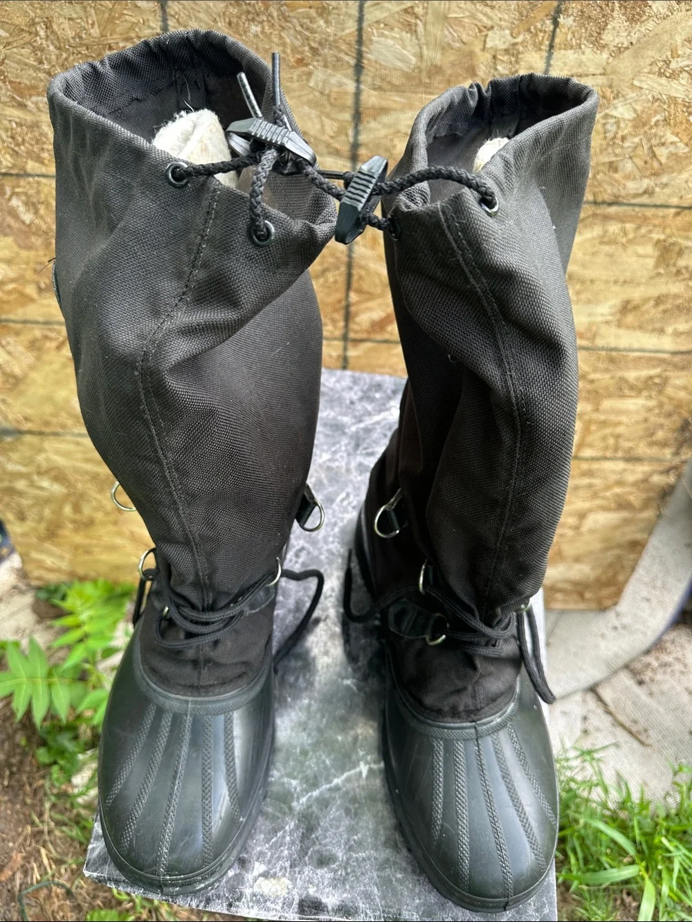 Sorel Black Men's Waterproof Tall Lace-Up Rain & Snow Boots